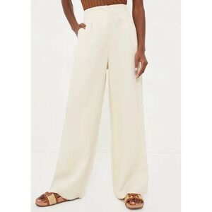 Tuckernuck Pomander Place Cava Wide‎ Leg Pants Trouser Large Lined Stretch NWT